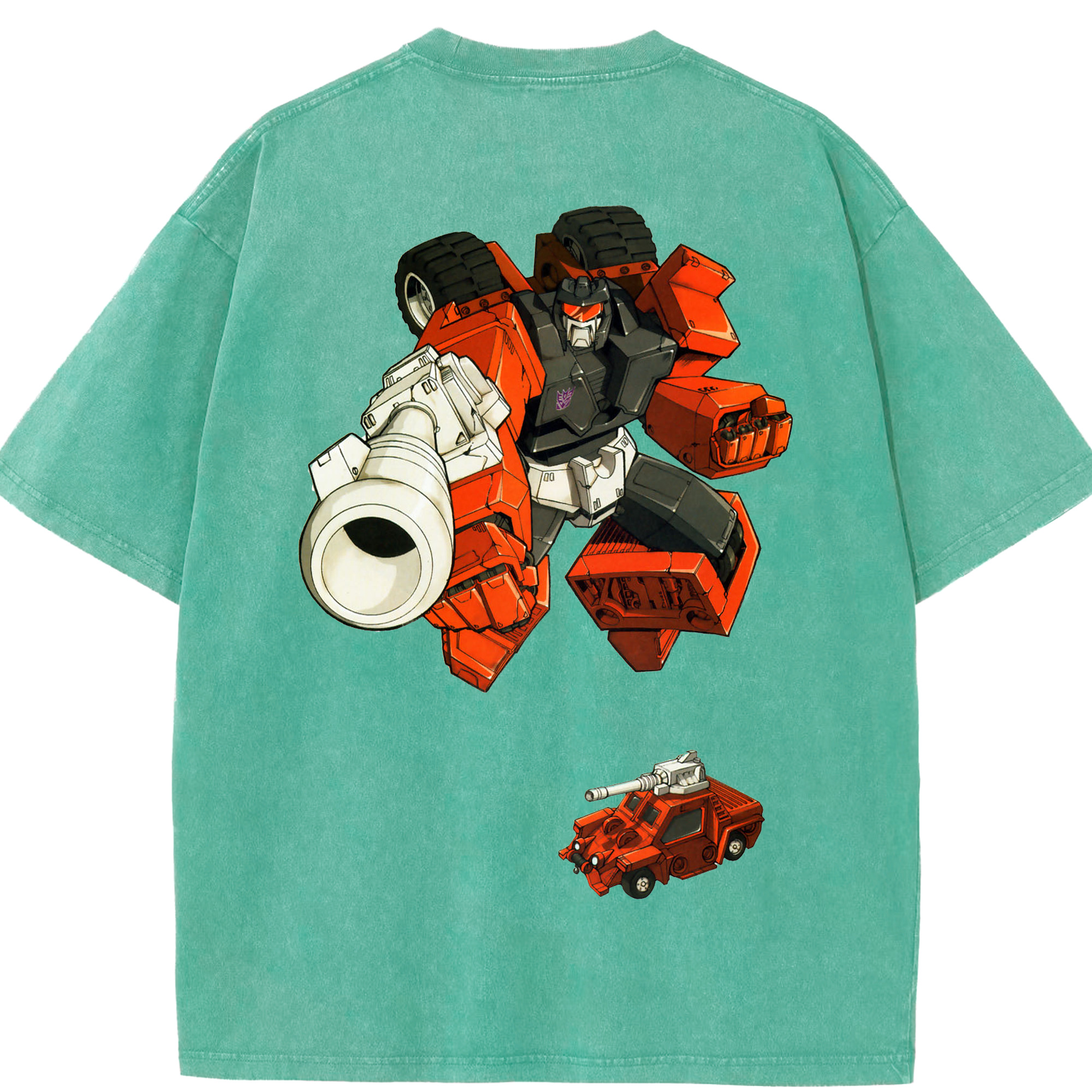 （画像用）  綿100% ヴィンテージ風 半袖Tシャツ（背面プリント）